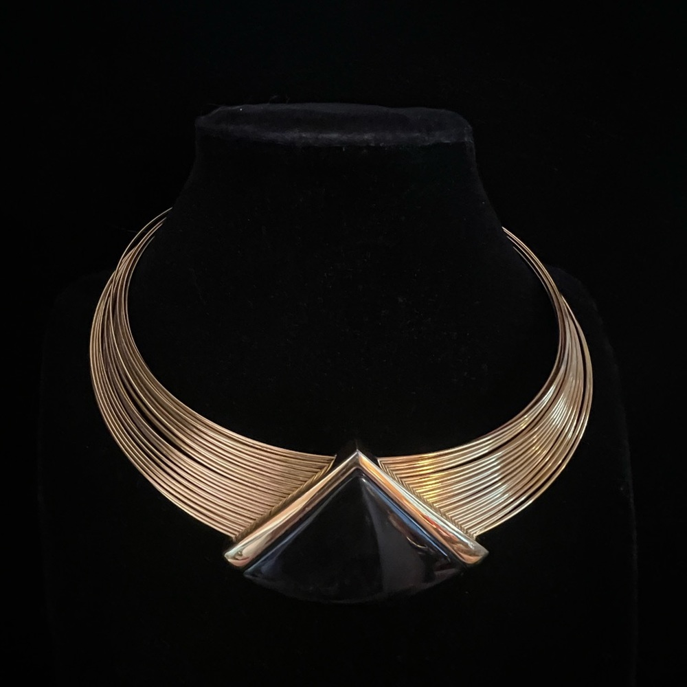 Rare Mid Century Napier Lucite Wire Choker